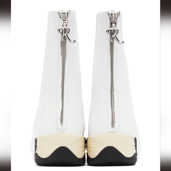 Nib leather raf simons White Solaris ankle Boots - Picture 3 of 6